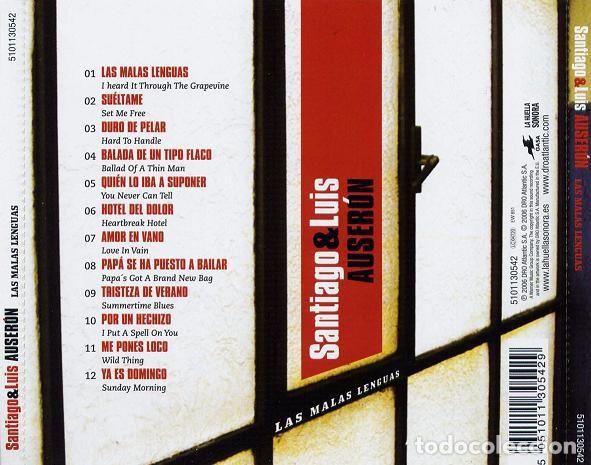 CDs de m&uacute;sica: Santiago & Luis Auser&oacute;n - Las Malas Lenguas - CD - Foto 2