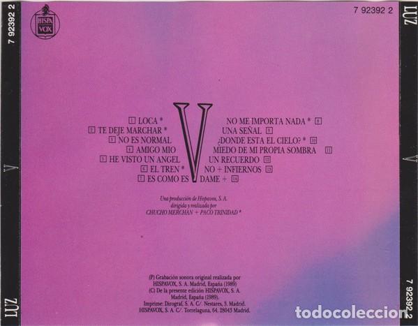 CDs de m&uacute;sica: Luz - V  - CD - Foto 2