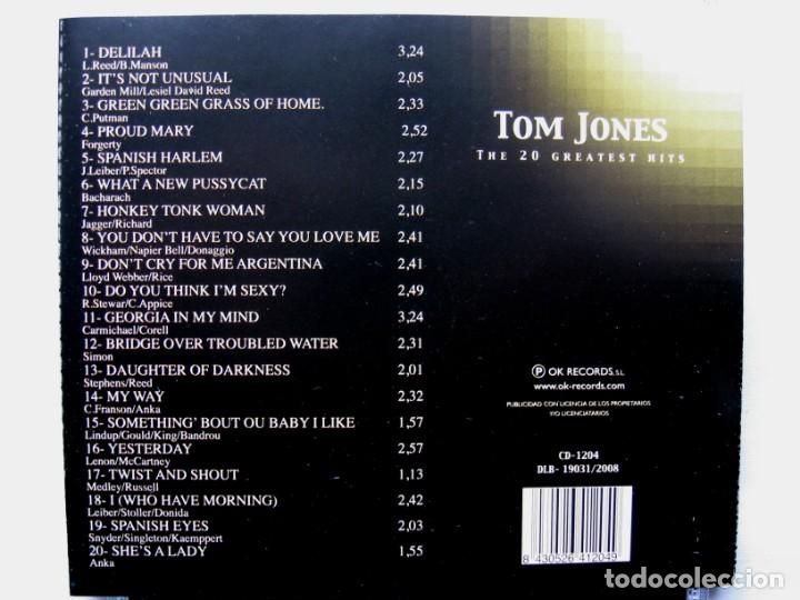 CDs de m&uacute;sica: CD TOM JONES GREATEST HITS - Foto 2