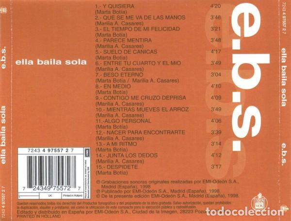 CDs de m&uacute;sica: Ella Baila Sola - E.B.S. - CD - Foto 2