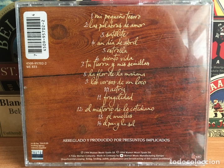 CDs de m&uacute;sica: Presuntos Implicados - El Pan Y La Sal (CD) - Foto 2
