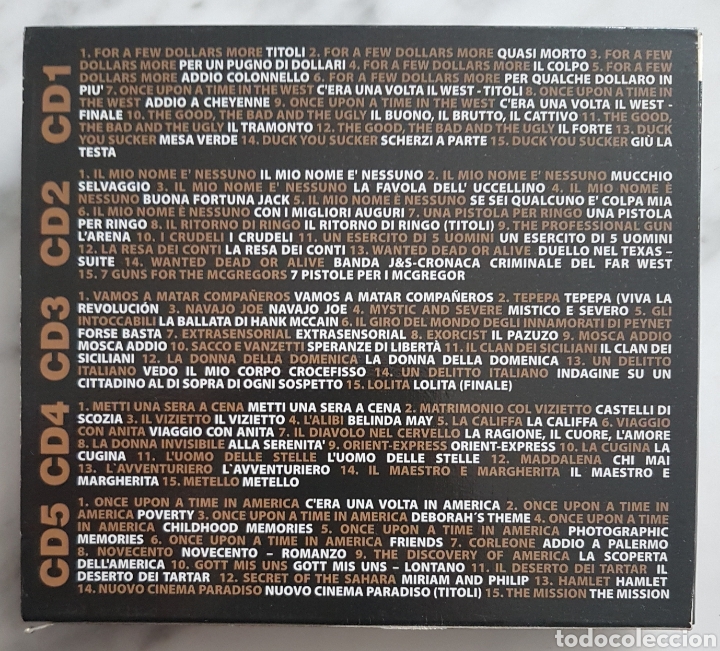 CDs de m&uacute;sica: 5 CD BANDAS SONORAS DE ENNIO MORRICONE. VERSIONES. - Foto 2