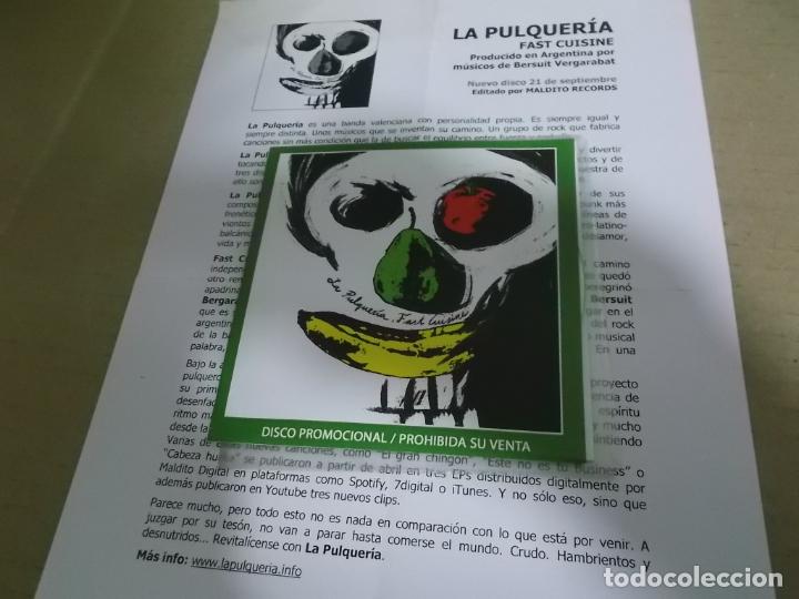 CDs de M&uacute;sica: LA PULQUERIA (CD) FAST CUISINE A&Ntilde;O &ndash; 2010 &ndash; PROMOCIONAL + HOJA PROMOCIONAL