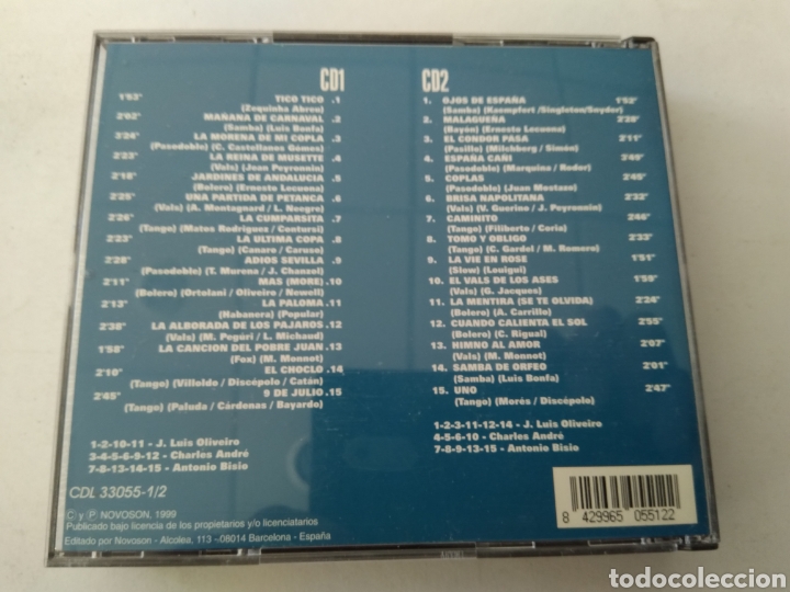 CDs de m&uacute;sica: CD ACORDE&Oacute;N LATINO 30 EXITOS DE ORO DOBLE CD - Foto 5