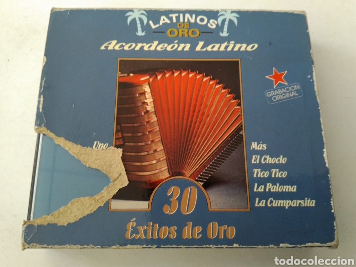 CDs de m&uacute;sica: CD ACORDE&Oacute;N LATINO 30 EXITOS DE ORO DOBLE CD - Foto 1