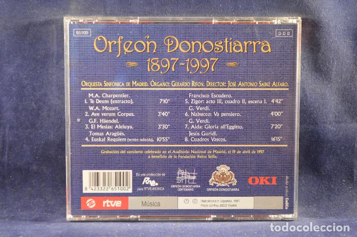 CDs de m&uacute;sica: VARIOUS - ORFEON DONOSTIARRA (1897 - 1997) - CD - Foto 2