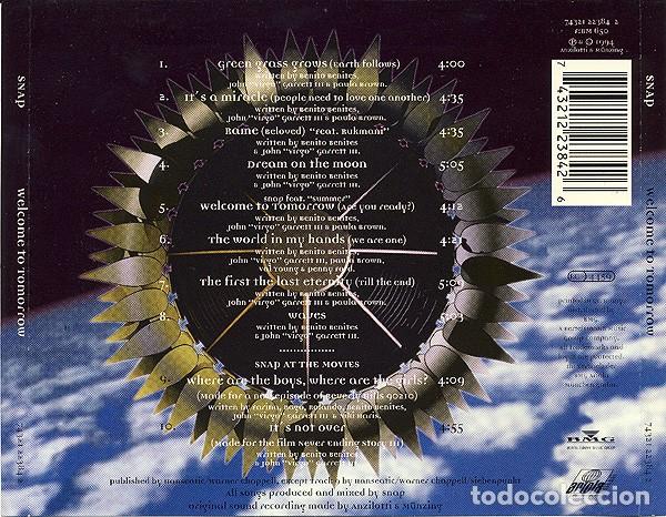 CDs de m&uacute;sica: Snap ! - Welcome To Tomorrow - CD - Foto 2