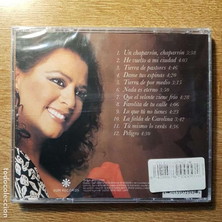 CDs de m&uacute;sica: CD MAR&Iacute;A DEL MONTE. UN CHAPARR&Oacute;N - Foto 2