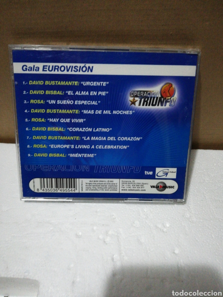 CDs de m&uacute;sica: CD operaci&oacute;n triunfo, Gala Eurovisi&oacute;n - Foto 2