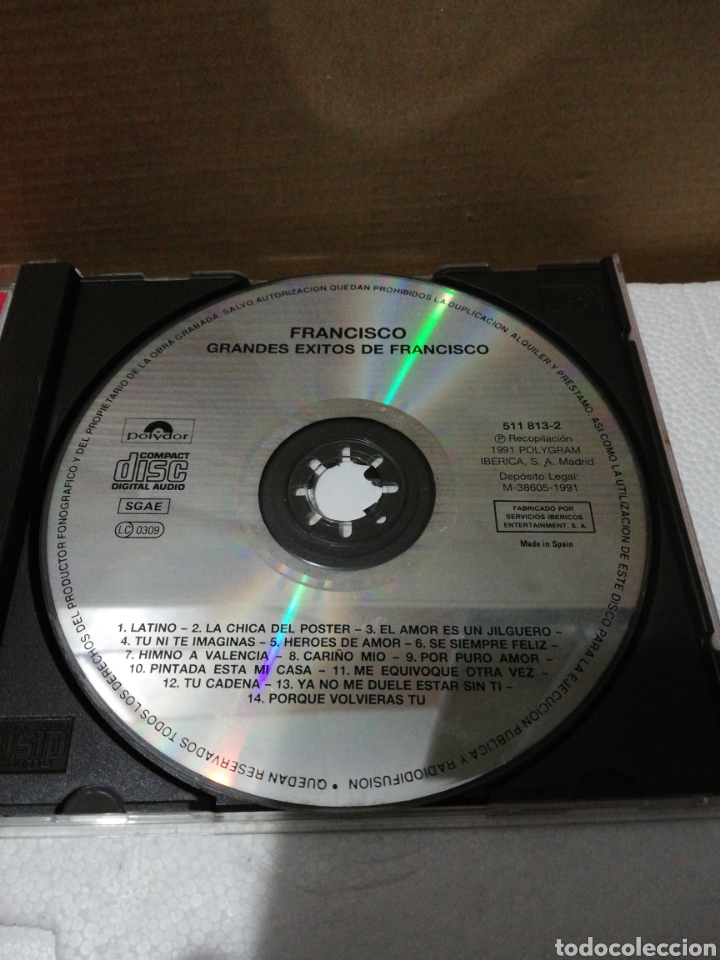 CDs de m&uacute;sica: CD Francisco. Grandes &eacute;xitos. - Foto 4