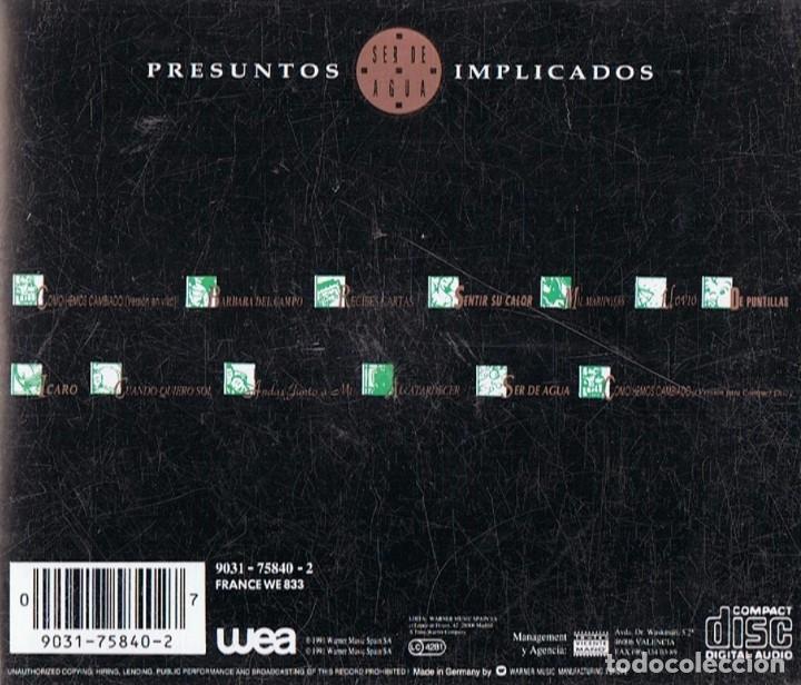 CDs de m&uacute;sica: PRESUNTOS IMPLICADOS &uml;SER DE AGUA&uml; (CD) - Foto 2