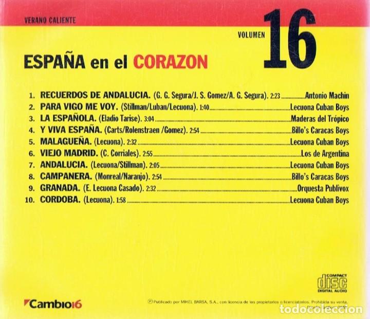 CDs de m&uacute;sica: ESPA&Ntilde;A EN EL CORAZ&Oacute;N &uml;VERANO CALIENTE&uml; (CD) - Foto 2