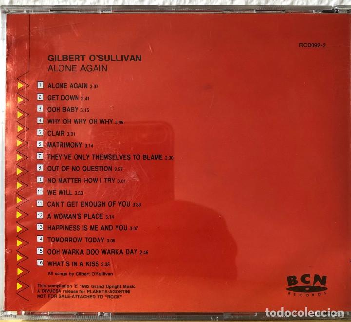 CDs de m&uacute;sica: GILBERT OSULLIVAN - ALONE AGAIN CD - Foto 2