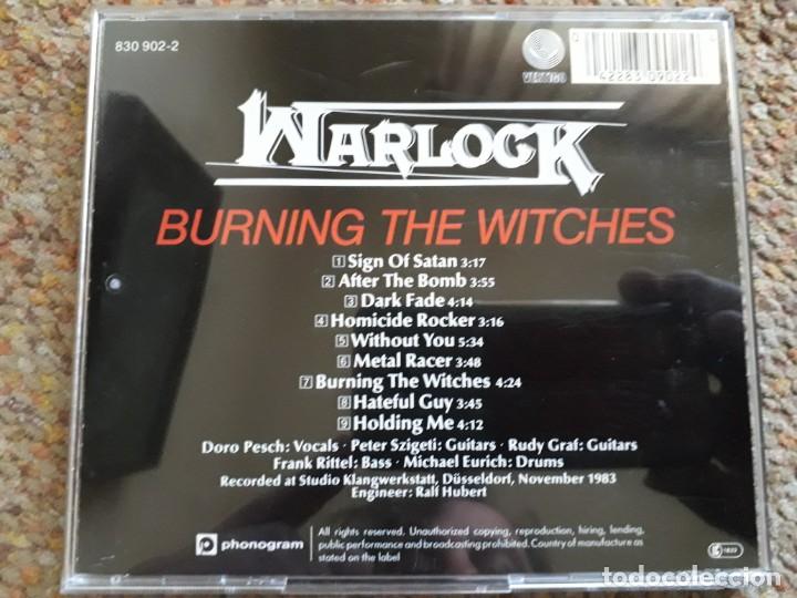 CDs de m&uacute;sica: Warlock , Burning the Miracles , CD 1987 1a edicion,  estado impecable - Foto 2