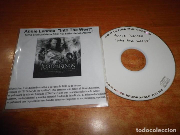 ANNIE LENNOX Into the west BANDA SONORA THE LORD OF THE RINGS CD SINGLE TEST PRESSING ESPAÑA RARO