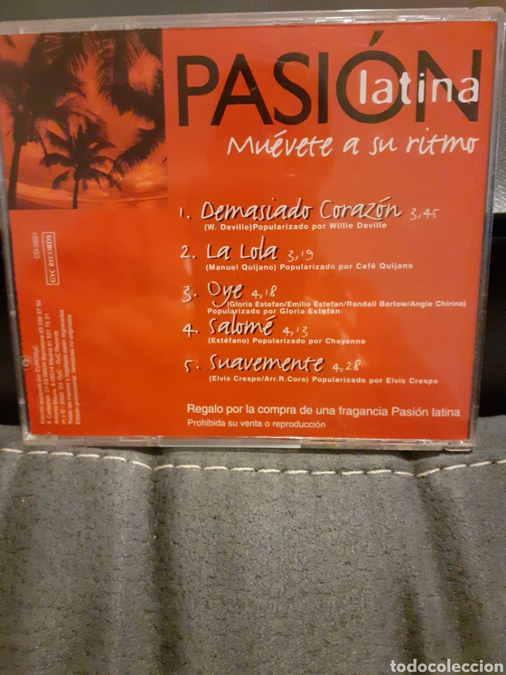 CDs de m&uacute;sica: PASI&Oacute;N LATINA. - Foto 2