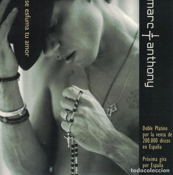 CDs de m&uacute;sica: marc anthony se esfuma el amor cd single - Foto 1