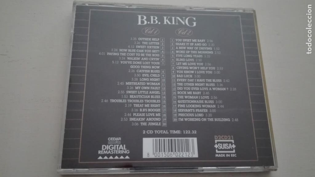 CDs de m&uacute;sica: B. B. King 2 CD Gold Collection Digital Deja2 1993 - Foto 2