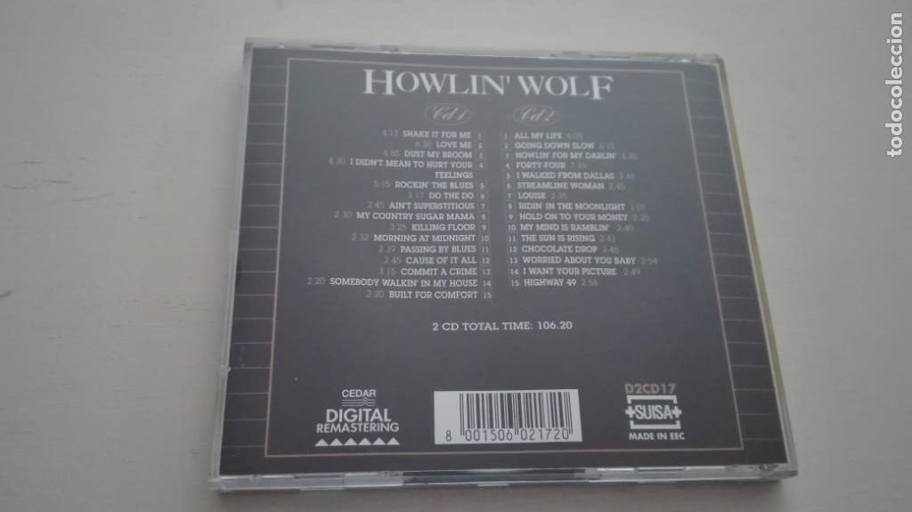 CDs de m&uacute;sica: Howlin Wolf 2 CD Gold Collection Digital Deja2 1992 - Foto 2