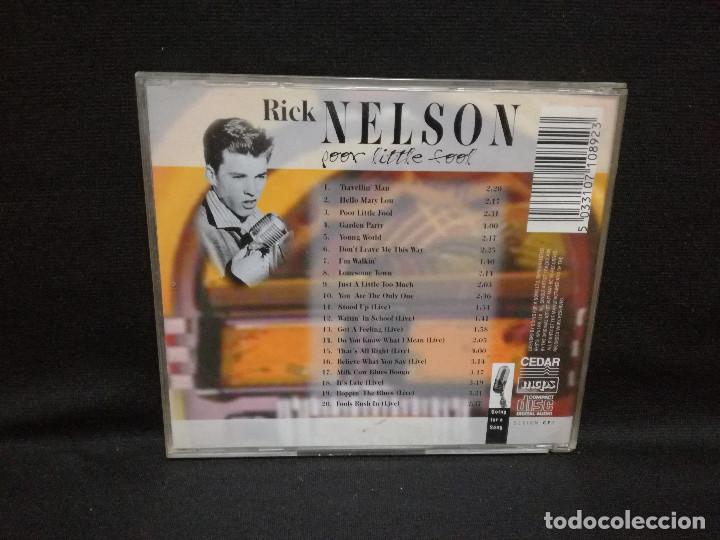 CDs de m&uacute;sica: CD - RICK NELSON - POOR LITTLE FOOL - Foto 3