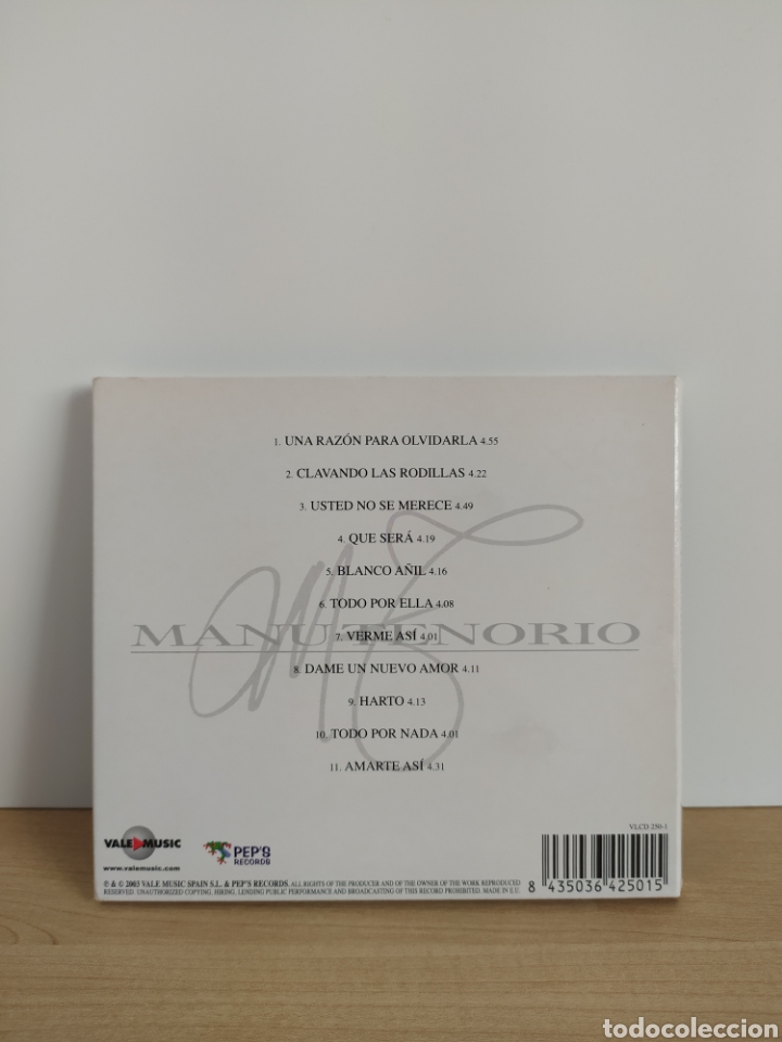 CDs de m&uacute;sica: CD MANU TENORIO BLANCO A&Ntilde;IL - Foto 2