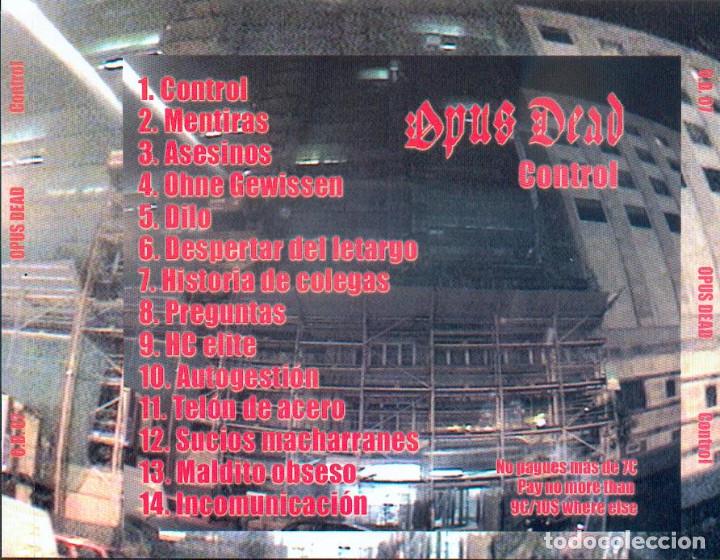 CDs de m&uacute;sica: OPUS DEAD - Control (CD) - Foto 2