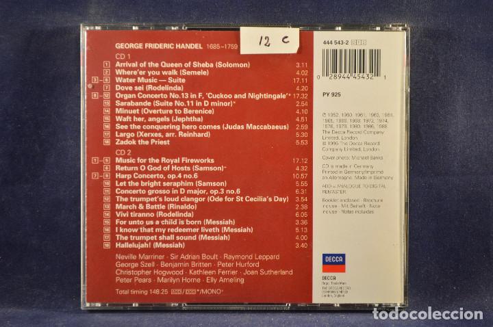 CDs de m&uacute;sica: HANDEL - THE ESSENTIAL HANDEL - 2 CD - Foto 2