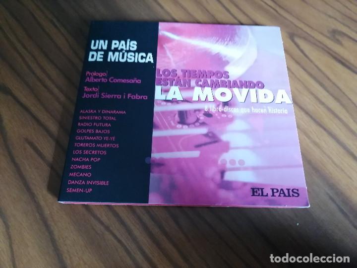 CD de M&uacute;sica: LA MOVIDA. UN PAIS DE M&Uacute;SICA. CD DIGIPACK CON LIBRO. 12 TEMAS. BUEN ESTADO