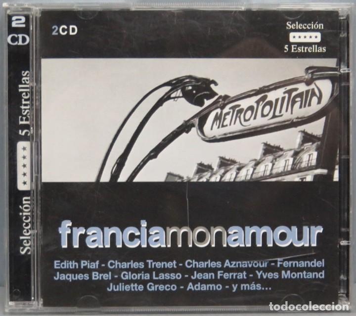 CDs de m&uacute;sica: 2 CD. FRANCIA MON AMOUR - Foto 1