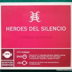 CDs de Música: HÉROES DEL SILENCIO ANTOLOGÍA AUDIOVISUAL DVD + CD EMI 2004. Lote 195617500