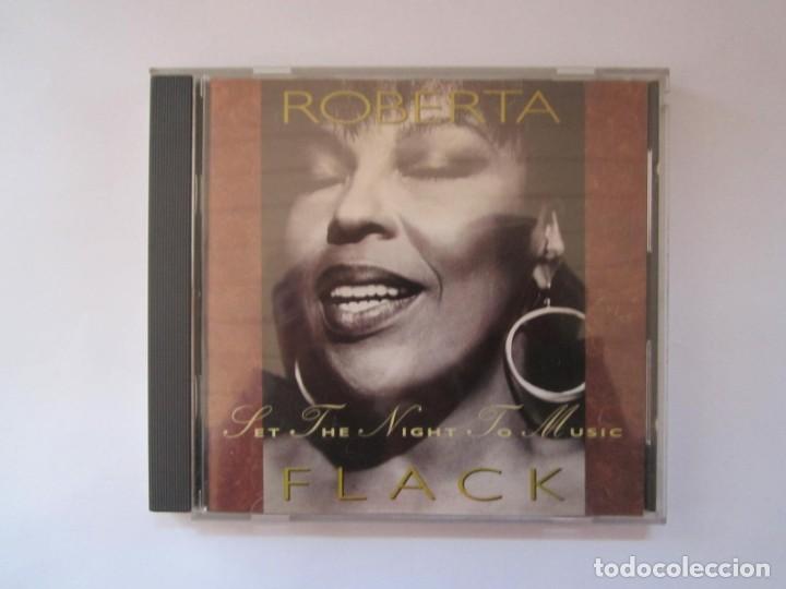 CDs de m&uacute;sica: (178) CD ROBERTA FLACK SET THE NIGHT TO MSIC - Foto 1