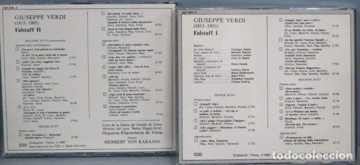 CDs de m&uacute;sica: 2 CD. FALSTAFF. VERDI. LA GRAN OPERA - Foto 2