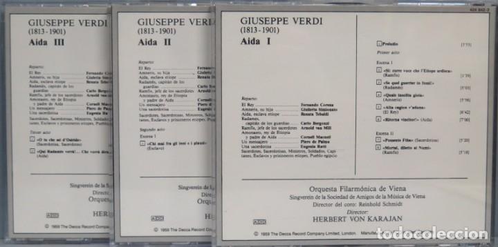 CDs de m&uacute;sica: 3 CD. AIDA. VERDI. LA GRAN OPERA - Foto 2