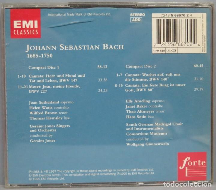 CDs de m&uacute;sica: 2 CD. BACH. CANTATAS. EMI - Foto 2