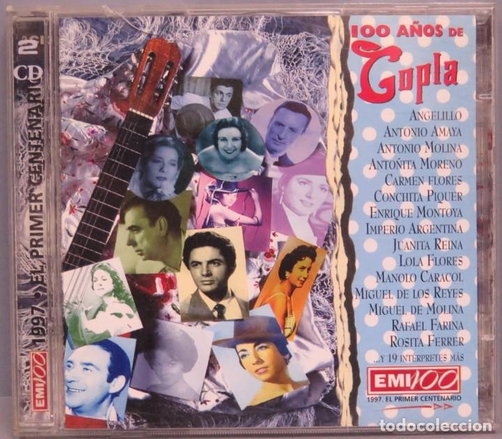 CDs de m&uacute;sica: 2 CD. 100 A&Ntilde;OS DE COPLA - Foto 1