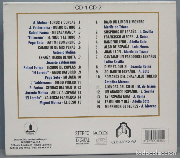 CDs de m&uacute;sica: CD. 30 EXITOS DE ORO. PASODOBLES CANTADOS - Foto 2