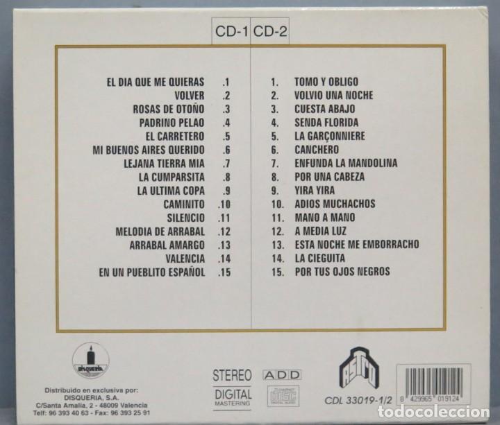 CDs de m&uacute;sica: 2 CD. CARLOS GARDEL. 30 EXITOS DE ORO - Foto 2