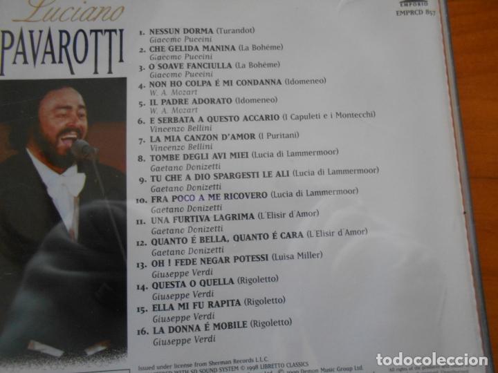 CDs de m&uacute;sica: CD LUCIANO PAVAROTTI (9C) - Foto 2