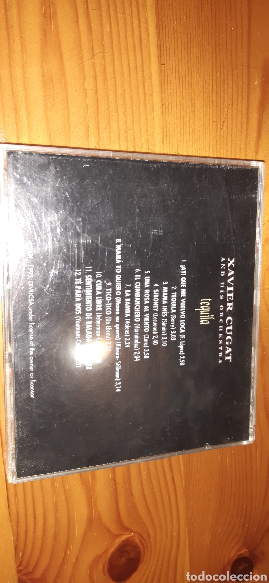 CDs de m&uacute;sica: Cd XAVIER CUGAT,TEQUILA,1995 - Foto 2