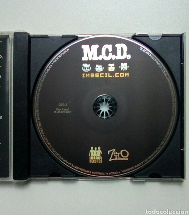 CDs de m&uacute;sica: M.C.D. - Imbecil.com, Zero Records (3) ?&ndash; 079.2, 2001. Euskal Herria. - Foto 4