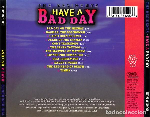 CDs de m&uacute;sica: The Residents - Have A Bad Day - CD - Foto 2