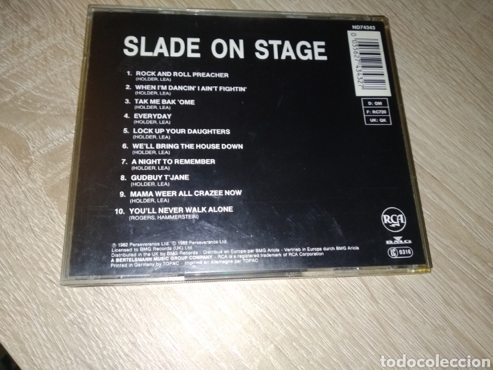 CDs de m&uacute;sica: CD SLADE ON STAGE. 1982 RCA. - Foto 4
