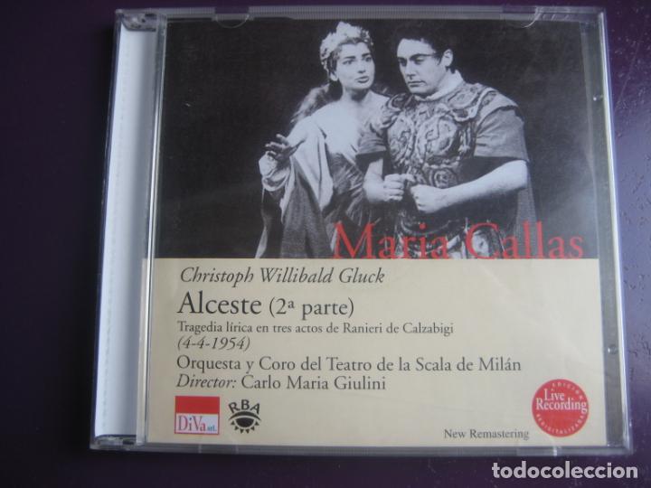 CDs de m&uacute;sica: MARIA CALLAS CD RBA 2000 - ALCESTE 2&ordf; PARTE (4-4-1954) - CARLO M&ordf; GIULINI - DIRIA Q SIN USO