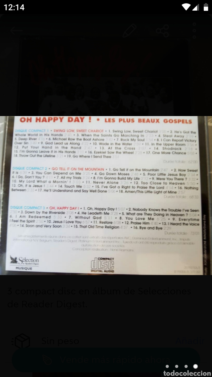 CDs de m&uacute;sica: OH HAPPY DAY - Foto 2