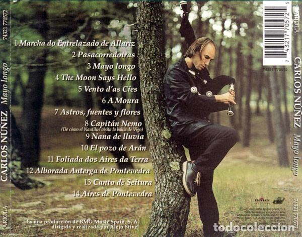 CDs de Música: CARLOS NUÑEZ. MAYO LONGO. GAITA. GAITERO. GALICIA. CD. - Foto 2 - 196974548
