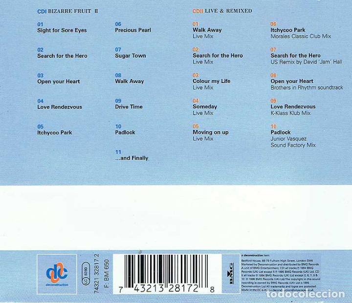 CDs de m&uacute;sica: M People - Bizarre Fruit II. 2 x CD - Foto 2