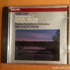 CDs de Música: SIBELIUS - SINFONÍA Nº 2 - FINLANDIA - VALS TRISTE - COLIN DAVIS. Lote 197065777