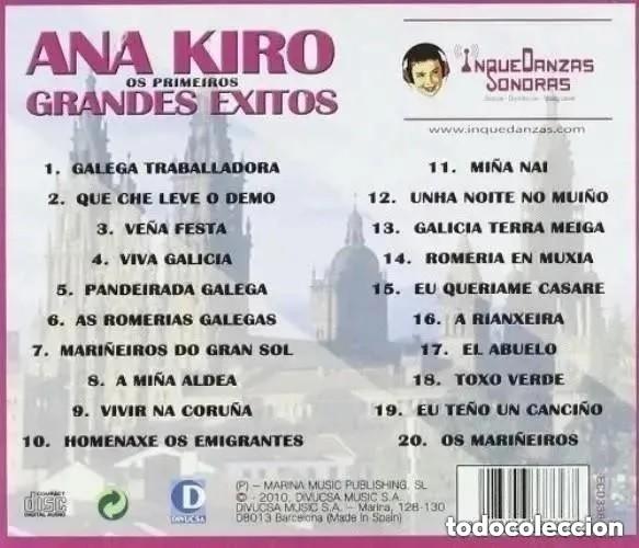 CDs de Música: R309 - ANA KIRO. OS PRIMEIROS GRANDES EXITOS. GALICIA. CD. NUEVO Y PRECINTADO. - Foto 2 - 197100218