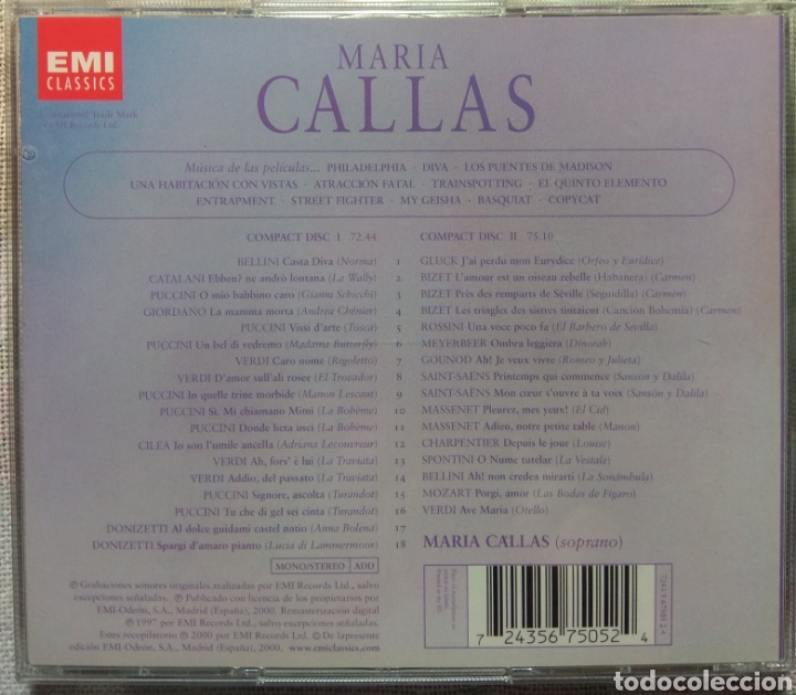 CDs de m&uacute;sica: Mar&iacute;a Callas la leyenda - Foto 2