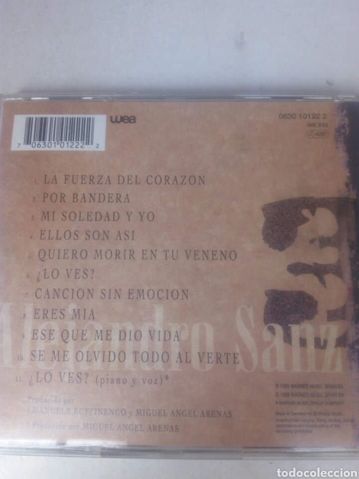 CDs de m&uacute;sica: CD ALEJANDRO SANZ - Foto 2